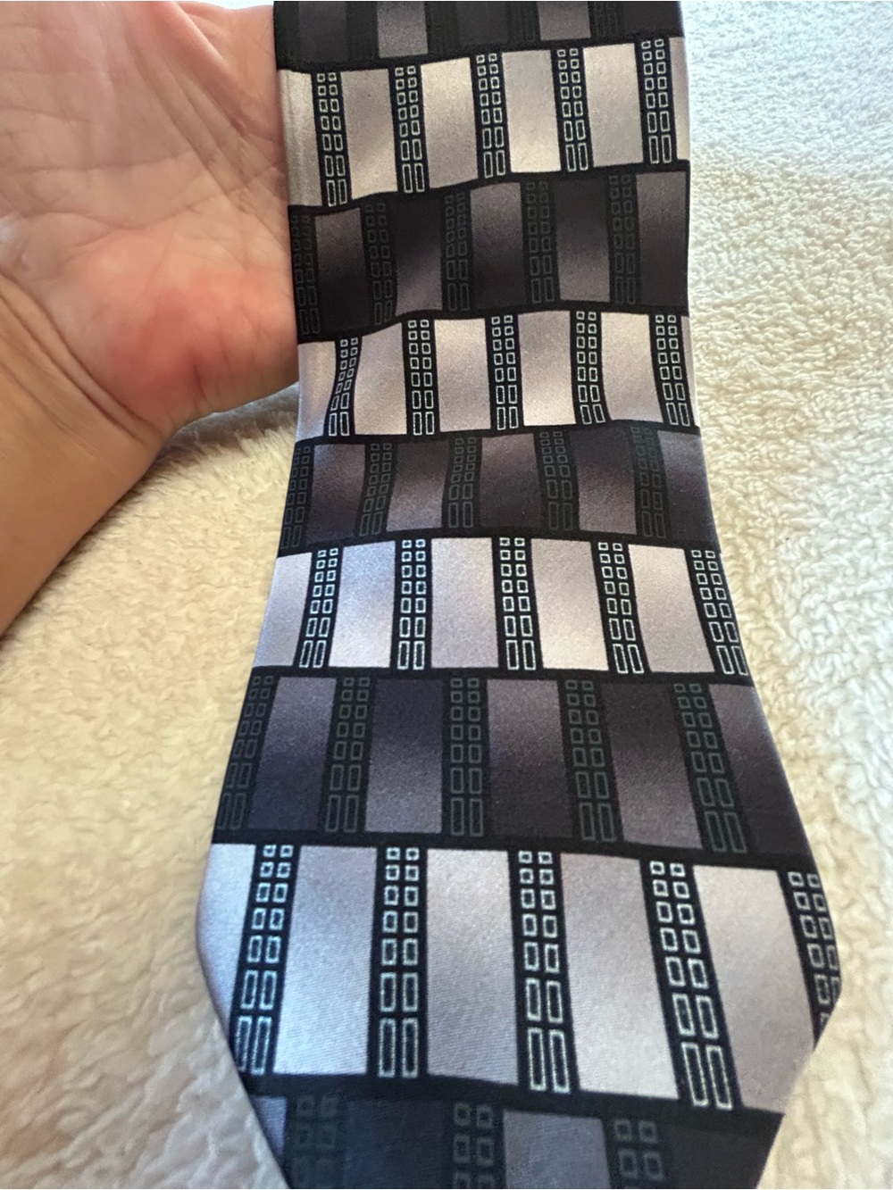 🎁3 for $30 - Geometric Pattern Necktie